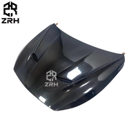 Couvercle de capot moteur avant en fibre de carbone pour Infiniti Q50 2014-2020 Bodykit Couvercle de capot de pare-chocs avant