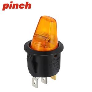 Interruptor basculante KCD2 KCD4 30A 250V AC SPST de montaje en panel negro con luz LED para máquina de soldar - Product Image 3