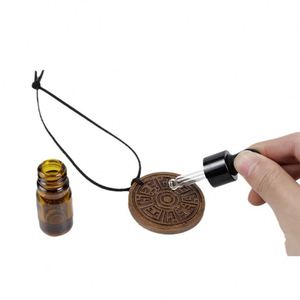 Pendentif diffuseur d'arômes pour voiture en bois de noyer noir durable, pour grille d'aération, cadeau créatif - Product Image 6