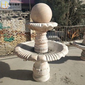 Fontaine en pierre Jiahua, style européen, colonne, décoration de jardin extérieur - Product Image 5