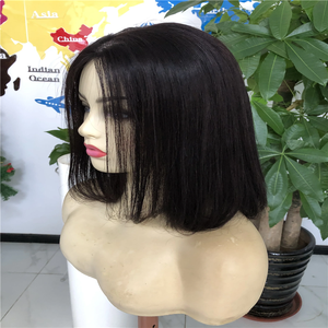 Perruque courte bob très tendance 2025, en cheveux brésiliens naturels, perruques Lace Front en cheveux humains vietnamiens pour femmes noires - Product Image 3