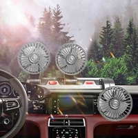 Ventilateur de tableau de bord pour voiture 2025, accessoire 24V 12V, triple ventilateur à trois têtes pour camping-car, bateau, cabine, fourgonnette et caravane