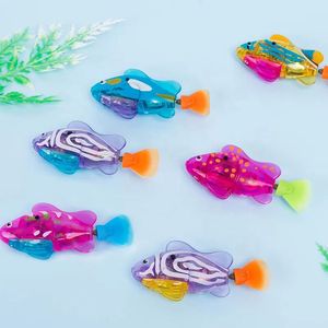 Divertido <span class=keywords><strong>Juguete</strong></span> de Pescado <span class=keywords><strong>Robot</strong></span> para Gatos, con Luz LED Eléctrica, Interactivo, Electrónico - Product Image 2