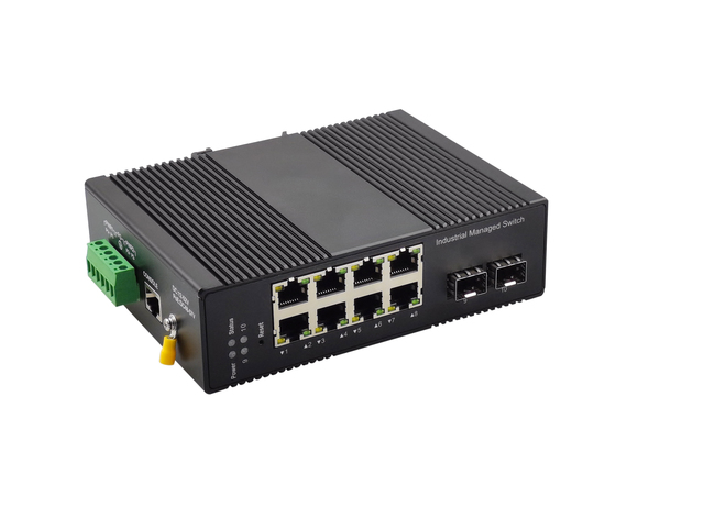 Reliable Industrial Gigabit Ethernet Network Switch for Smart Manufacturing/Mining/Transportation