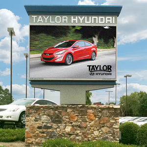 1ft x 2ft 'frameless Wall Mount HD ngoài trời tấm chống thấm nước LED Video tường Pitch 10 mét Màn hình biển quảng cáo pantallas publicitarias - Product Image 4