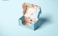 Échantillon gratuit sérigraphié de boîte-cadeau en carton ondulé personnalisable pour l'emballage de vêtements et de magasin