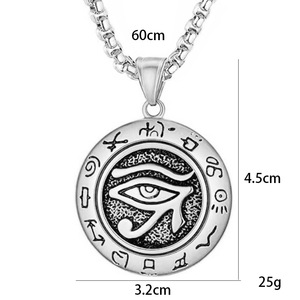 Collar con Colgante del <span class=keywords><strong>Ojo</strong></span> de Horus, Símbolo <span class=keywords><strong>Egipcio</strong></span> Antiguo, Collar para Hombre, Colgantes, Amuletos - Product Image 2