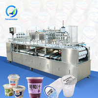 Machine de scellage automatique OCEAN pour coupelles de pudding, mini-machine de remplissage et d'emballage de cornets de crème glacée, machine de thermoformage pour coupelles de sauce