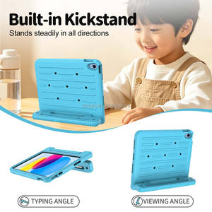 เคส HGD ดีไซน์ใหม่สำหรับ iPad 11 นิ้ว รุ่น A16 และ iPad รุ่นที่ 10 ขนาด 10.9 นิ้ว เคสซิลิโคนกันกระแทกสำหรับเด็ก พร้อมขาตั้ง - Product Image 3