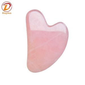 Logotipo privado Facial Natural en forma de corazón <span class=keywords><strong>Jade</strong></span> Gus Sha Stone Beauty Roller Body Neck <span class=keywords><strong>Massage</strong></span> Board Scraper Tools Guasha Set - Product Image 5