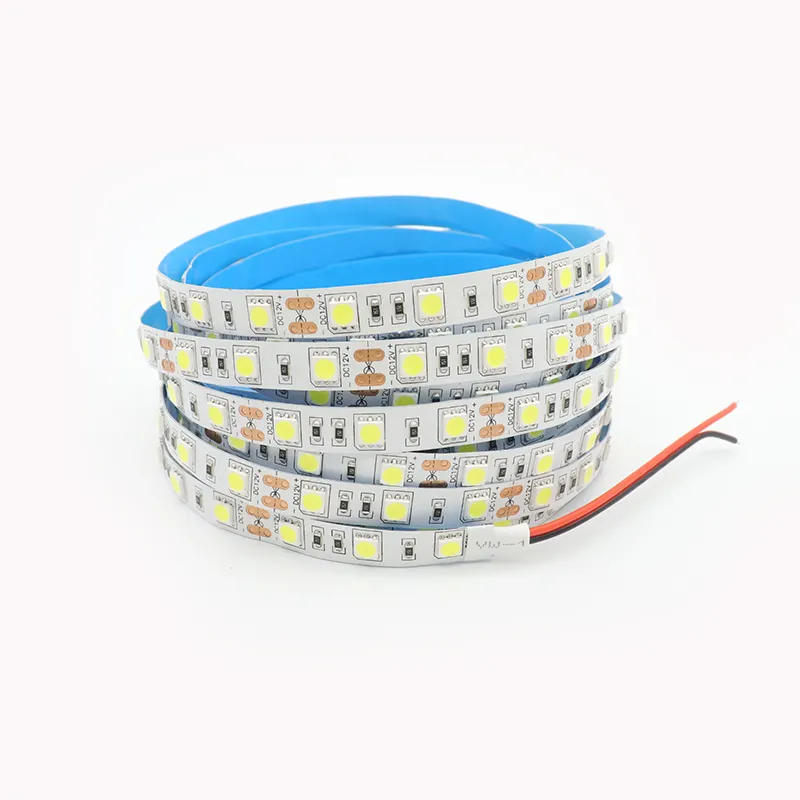 12v 5050SMD 60 leds per meter not waterproof IP33 5050 5M 300leds Naturally white4000K White Red Blue Flexible Led Light Strip