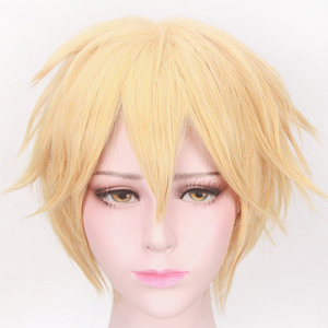 Parrucca Cosplay Anime <span class=keywords><strong>coccinella</strong></span> per ragazze donne capelli blu con corda rossa Performance sul palco parrucche per vestire gatto nero - Product Image 4