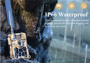 กล้องวงจรปิดพลังงานแสงอาทิตย์ WiFi 1080p 24MP สำหรับเกม กล้องรักษาความปลอดภัย กล้องสอดแนมล่าสัตว์ สีดำ พร้อมระบบมองเห็นกลางคืน ตรวจจับความเคลื่อนไหว - Product Image 4