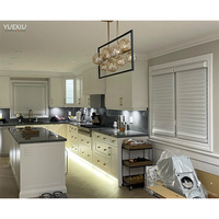 Estilo Europeo Interior Baño Dormitorio Decoración Blackout Motorizado Shangrila Roller Shade para Windows Eléctrico
