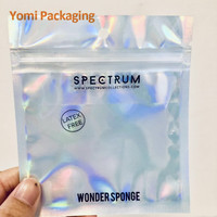 Sachets refermables en mylar avec fenêtre, imprimés sur mesure, recyclables, thermoscellables, mini, 3,5 g, anti-odeurs