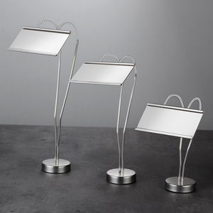 Stainless Steel Cross Shape Menu Stand For Restaurant <b>Table</b> <b>Card</b> Holder Display Rack - Product Image 1