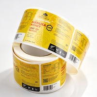 Impression d'autocollants personnalisés, étiquettes imperméables, papier autocollant en rouleau, étiquettes en vinyle pour bouteilles en verre, rouleau d'autocollants pour bouteilles
