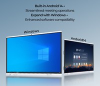 75 İnç 4K LCD Dokunmatik İnteraktif Beyaz Tahta 20 Noktalı Kurumsal Konferans Salonu Sergi Ekranı Yapay Zeka Entegreli OPS RoHS OEMODM