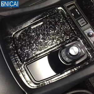 Pellicola Adesiva per Auto in Fibra di Carbonio Forgiata, Motivo Marmo Nero Oro con Effetto Pietra Frantumata, 1.52*18M - Product Image 5