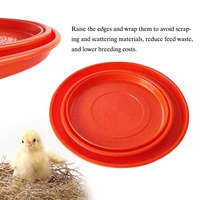YYC Mangeoire Ronde de 30 cm de Haute Qualité pour Poussins, Plateau d'Alimentation en Plastique pour Poulets et Volaille