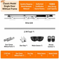 Sistem Penggerak Pintu Geser Kaca Otomatis Modern dengan Sensor, Motor, Track, Kontrol Akses, Beban Berat 250KG, Garansi 5 Tahun