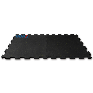 Copertura per pavimenti riciclati da 100cm x 100cm attrezzatura da palestra adatta a <span class=keywords><strong>pavimento</strong></span> ad incastro ad alta densità tappetini in gomma - Product Image 3