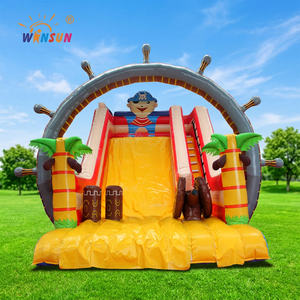 WINSUN High Capacity Public PVC Dry <b>Slide</b> Inflatable Pirate Slidefor Trampoline Parks Shopping Malls - Product Image 1