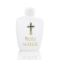 Bouteille D'eau bénite avec Or Croix Catholique Religieux 60ml Bouchon À Vis Bouteille En Plastique