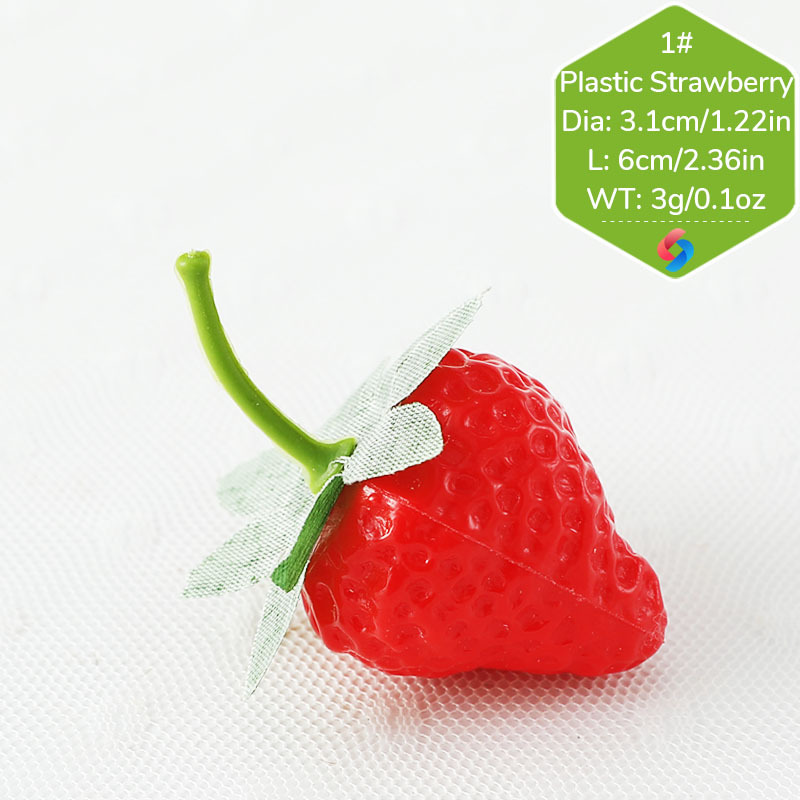 Fraise en plastique 1 #