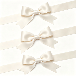 Nœud en satin pré-noué aux tons chauds d'automne, idéal pour bouquets floraux d'automne, cadeaux de fête prénuptiale, boîtes cadeaux d'anniversaire et décorations de bouteilles de vin - Product Image 2