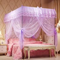 Nouvelle moustiquaire de lit à trois portes pour lits de 1,5m et 1,8m, pour lits doubles et simples, avec moustiquaires de luxe