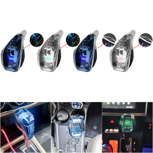 Accessoires <span class=keywords><strong>de</strong></span> voiture universels <span class=keywords><strong>de</strong></span> haute qualité, pièces modifiées, <span class=keywords><strong>pommeau</strong></span> <span class=keywords><strong>de</strong></span> levier <span class=keywords><strong>de</strong></span> <span class=keywords><strong>vitesse</strong></span> en cristal LED coloré avec logo personnalisé - Product Image 1