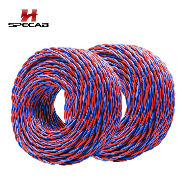 16/2 Fire Alarm Cable Shielded Equivalent Twisted Pair Fire Wire 2x1.5mm² LSZH WDZN-RYJS Fire Resistant IEC 60331 Standard