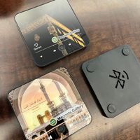 Magnet Kulkas Akrilik Dekoratif dengan Induksi NFC, Foto Custom, Surah Quran, untuk Hadiah Muslim