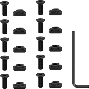 Kit de vis et écrous multi-tailles de qualité supérieure avec clé pour la fixation d'équipements extérieurs – Kit de quincaillerie en acier durable - Product Image 6