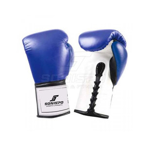 2024 SONISPO SPORTS FITNESS SSF-1346 Unisex Leather Boxing <b>Gloves</b> <b>Moisture</b> Wicking Unique Lace-up Design OEM Martial Arts - Product Image 1
