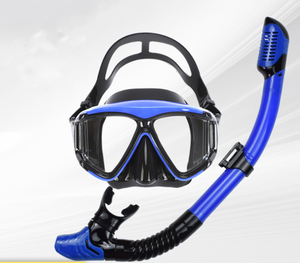 AUTO AT-658 Juego de buceo para adultos Uso <span class=keywords><strong>en</strong></span> lagos y ríos Equipado con <span class=keywords><strong>marco</strong></span> grande Espejo facial de silicona Se pueden emparejar lentes para Miopía - Product Image 2