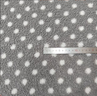 Tissu polaire 100 % polyester gaufré à pois pour vêtements, chapeaux, jouets, velours néerlandais, peluche, tissu tricoté pour vêtements