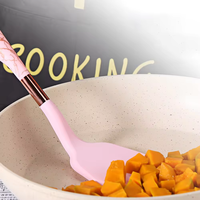 Ensemble de cuisine en silicone de haute qualité, 7 pièces, cuillère, spatule, ustensiles de cuisine résistants à la température avec support