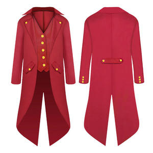 Costume de queue-de-pie steampunk Renaissance pour enfants, coton/polyester, <span class=keywords><strong>film</strong></span> télévisé, médiéval, pirate, vampire, veste victorienne - Product Image 3