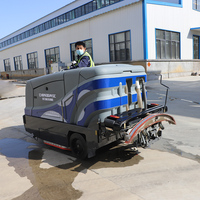 Machine intégrée de lavage et balayage diesel pour nettoyage en profondeur des taches et des traces d'huile, cabine avant, fonctionnement à une touche