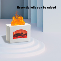 Diffuseur d'huiles essentielles miniature créatif pour la maison, brumisateur frais, simulation de cheminée, diffuseur d'arômes