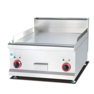 Commercial สแตนเลสสตีลสเต็กและ Grill แก๊ส Griddle Desktop Gas Griddle Table Top เตาแก๊สเตาอบอื่นๆ Cooktops