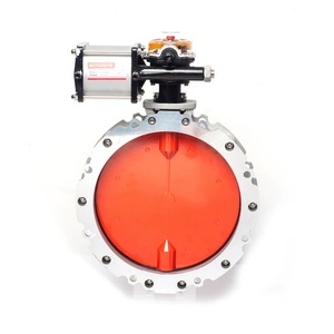 DN300 Pneumatic Control Plate Butterfly Valve For Cement Mixing Station Ball Mill <strong>Flange</strong> For Angle Powder Dust Management - Product Image 3