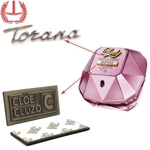 Tancy Custom Metal Nameplate Stainless Steel Logo Engraving For Wine Tea Box <b>Packaging</b> <b>Labels</b> - Product Image 3