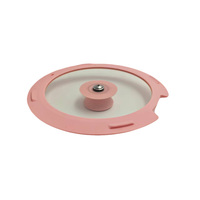 Couvercle de pot en verre résistant à la chaleur avec rebord en silicone, compatible four, avec fente pour cuillère, hermétique et anti-débordement, pour ustensiles de cuisine