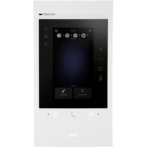 จอภาพวิดีโออินเตอร์คอม Bticino 300EOS สีขาว เชื่อมต่อ Wi-Fi อุปกรณ์บ้านอัจฉริยะ ระบบ 2 สาย หน้าจอสัมผัส - Product Image 1