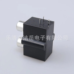 Conector RCA Doble de 6mm para Montaje en Panel, Aislamiento Negro, Conector de Audio y Video de 2 Pines, Modelo 2 - Product Image 4