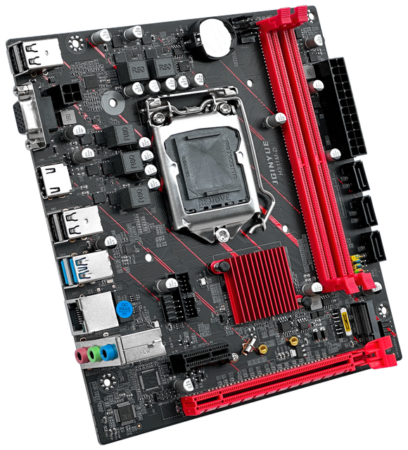Intel LGA1155 Desktop Gaming Motherboard 16GB DDR4 64GB RAM SATA Hard Drive Wake-on-LAN H61 Chipset New Product Double Memory