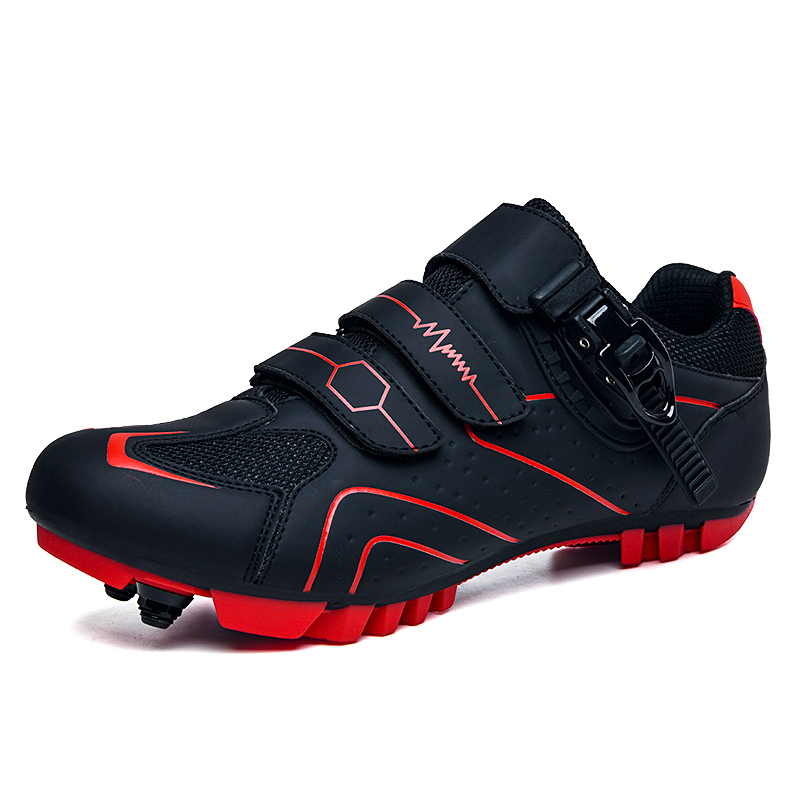 # MTB Lock Cycling Shoes for Men &amp; Women – All-Season Mountain Bike Shoes with PU Upper, Breathable Mesh Lining, Rubber Outsole &amp; Clipless Pedal Compatibility
